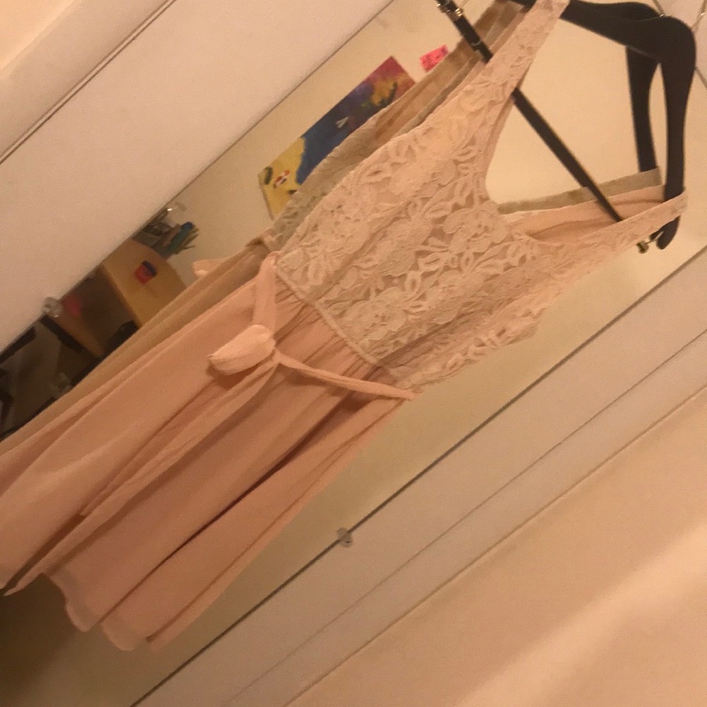 Girlie Pink Dress (Lace Design on Top half)